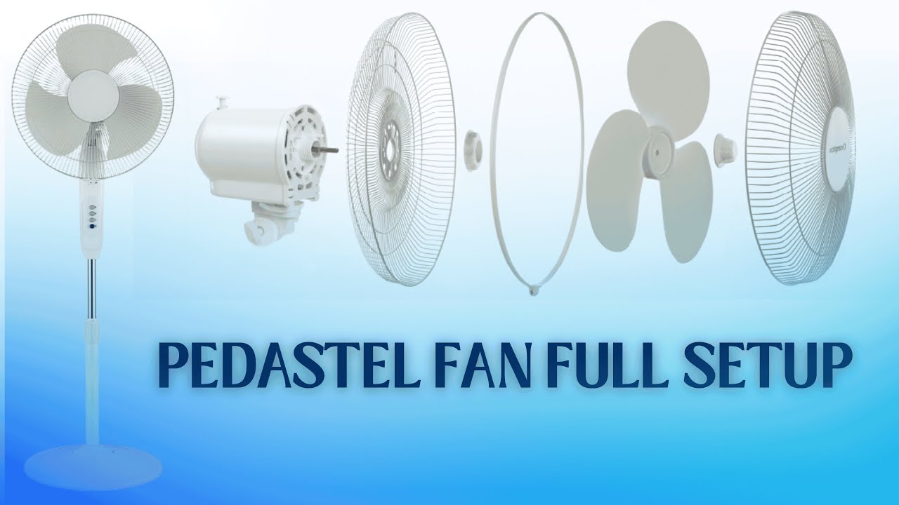 Pedestal Fan Full Setup LIVE 🔴 | Unboxing to Installation | Motor Wiring, Speed Test & Working Demo