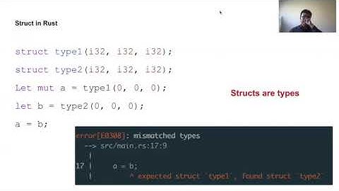 Rust - Tuple & Struct