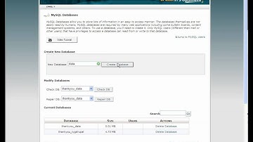 Delete and create MySQL Databases