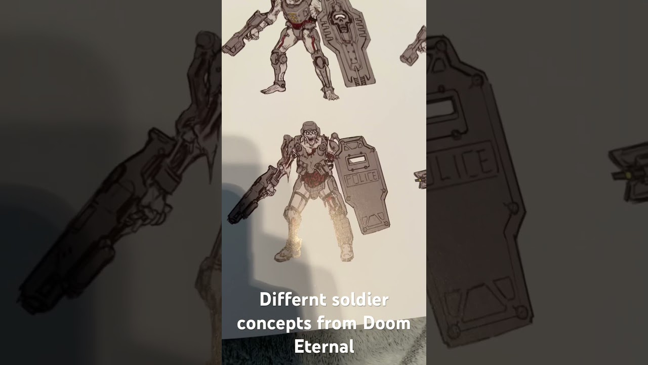 Soldier concept art - Doom Eternal