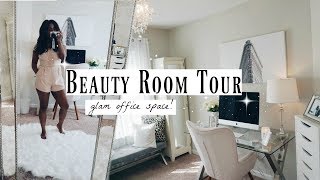 Glam Room Tour | Makeup \& Office Inspo | My Style in 5