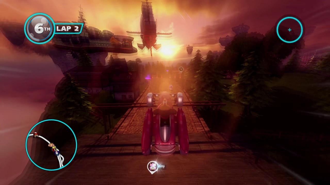 Sonic All-Stars Racing Transformed: Rogue's Landing - MeeMee Gameplay (4K 60FPS)