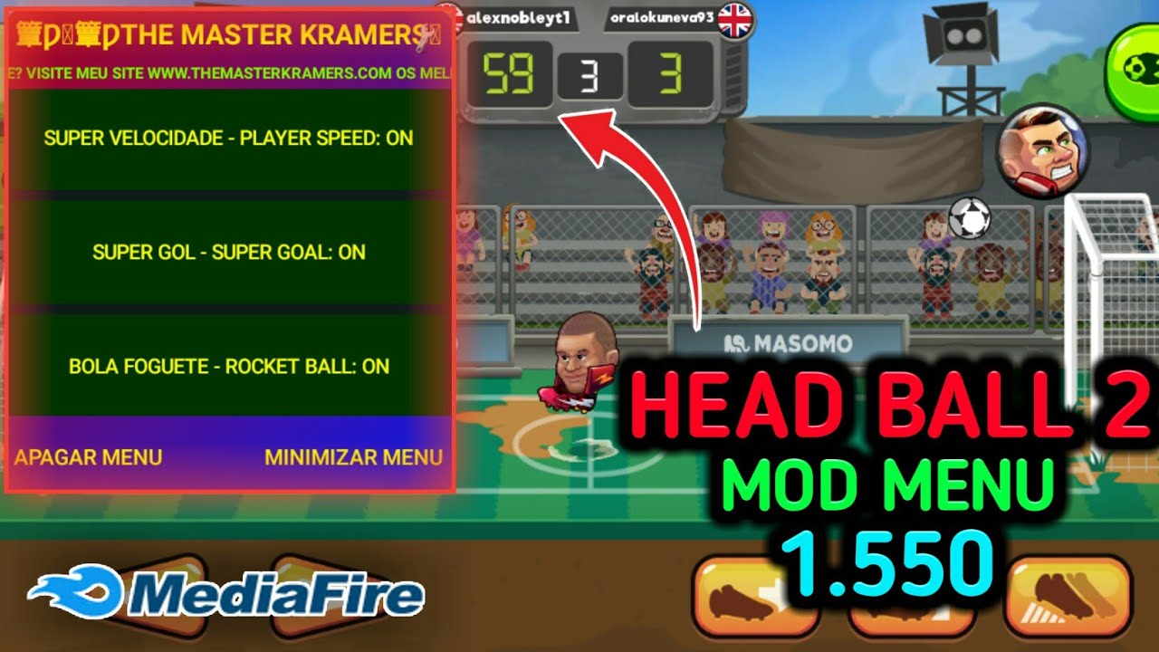 Head Ball 2 Mod Apk 1.550🔥Head Ball 2 Hack Mod
