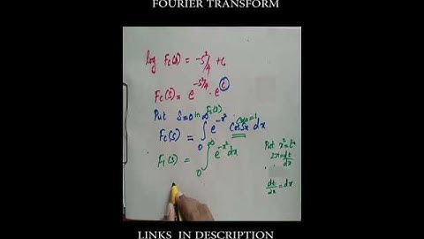 Fourier Transform Find the fourier cosine  transform of f(x) =e^(x^2)-V