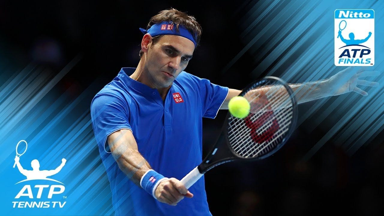Silky Federer Drop Volley Sets Up Easy Winner Against Thiem Nitto Atp Finals 2018 Youtube