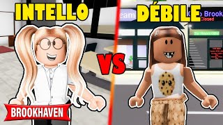 INTELLO VS DÉBILE SUR BROOKHAVEN! ROBLOX BROOKHAVEN RP STORY