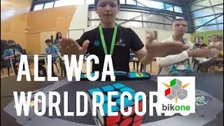 BikOne | All WCA Rubik's Cube Worlds Records End of 2016 (Singles)