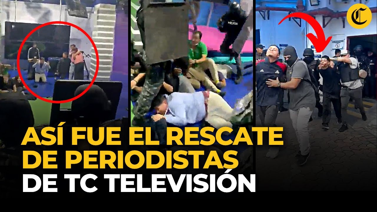 DELINCUENTES TOMAN CANAL EN ECUADOR: así fue el RESCATE de PERIODISTAS y trabajadores | El Comercio