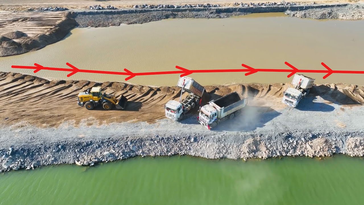 Wonderful Activity Episode Finale Of Wheel Loader in Sand Pushing Stone ...