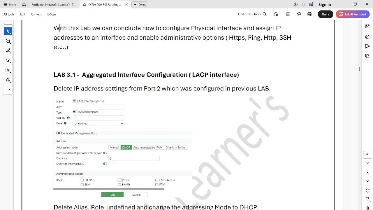 Network Learner's Fortigate Firewall Day 2