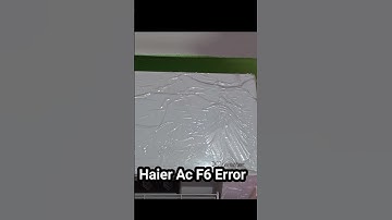 How to fix F6 Error In Haier Dc inverter Ac.Haier inverter ac F6 Error Ac.F6 Error Code.Haier F6.