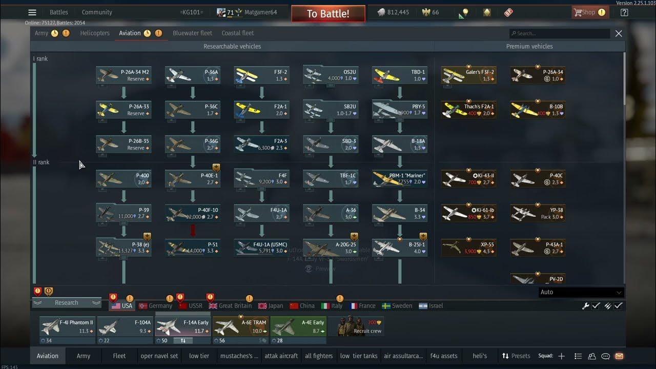 my-war-thunder-american-aviation-tech-tree-so-far-youtube