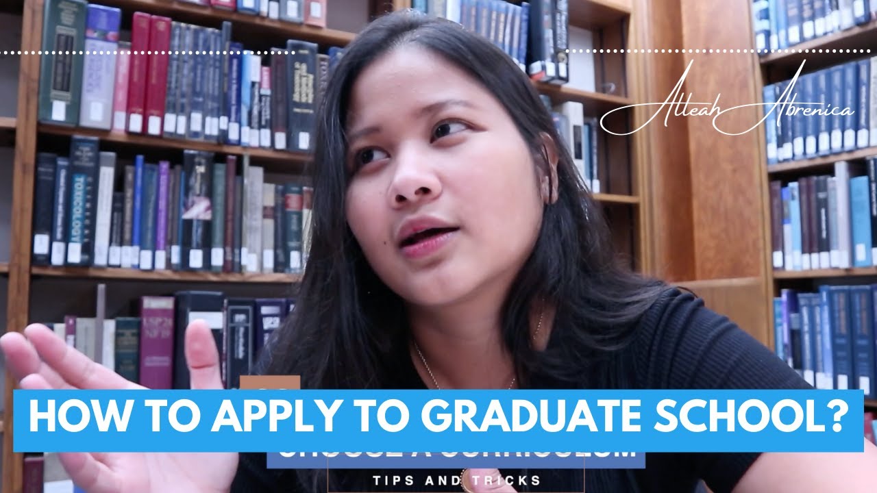 Tips and Tricks for Applying to Grad School | Alleah Abrenica - YouTube