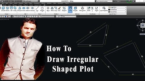 AUTOCAD |HOW TO DRAW IREGULAR SHAPED PLOT in Autocad in Urdu/Hindi |CAD TUTORIALS BY YASIR