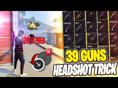 ALL GUN ONETAP and HEADSHOT Trick...🎯😱 || Free Fire New HEADSHOT Settings