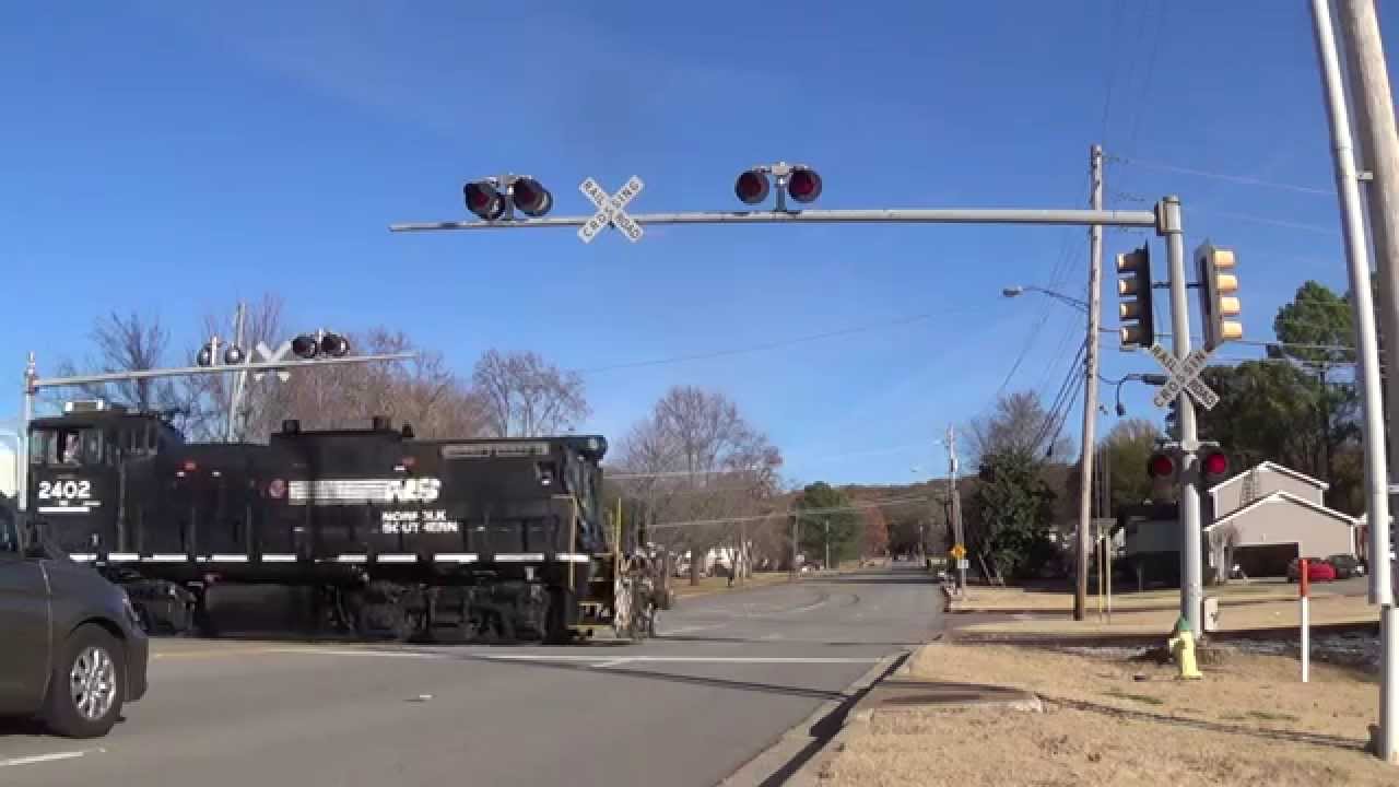Mountain Gap Road Railroad Crossing, Huntsville, AL and a Crossing