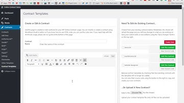 WP Online Contract Plugin Tutorial (Contract Templates)