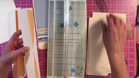 How To Make The Travelers File Folder Album Part 6