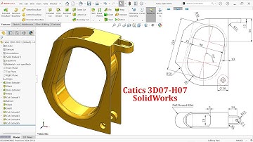 SolidWorks Complex Exercise Catics3D07-H07