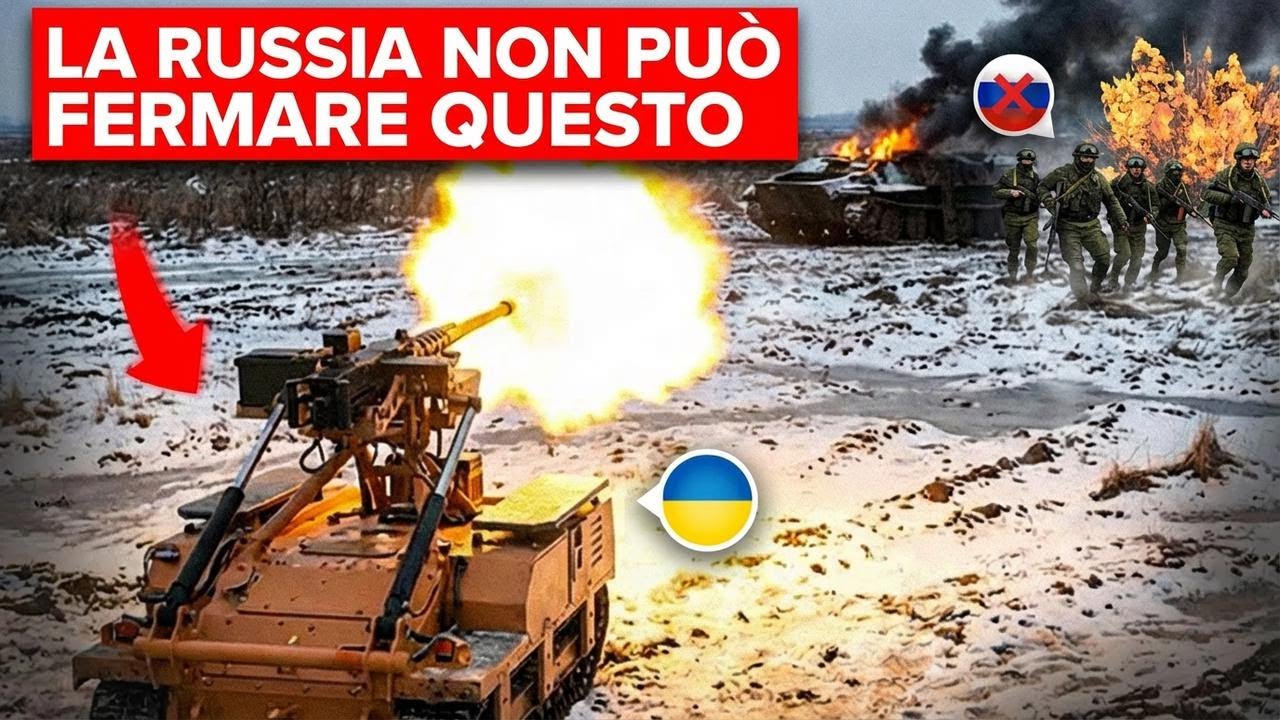 I soldati ucraini hanno inventato un modo geniale per creare un esercito di robot