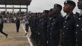 Passing-out parade of Recruits from the Koforidua Training School 2019. Ghana Police Service