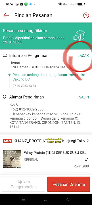 paket lama sampai lakukan hal ini