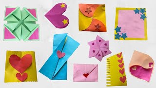 How to make 10 different cards for scrapbook | explosion box card ideas | By Artist Eman