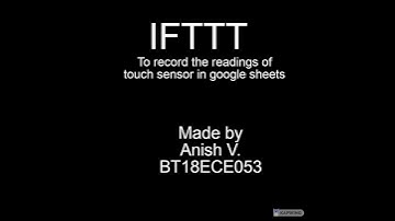 ESP32 Recording the data using Webhooks IFTTT