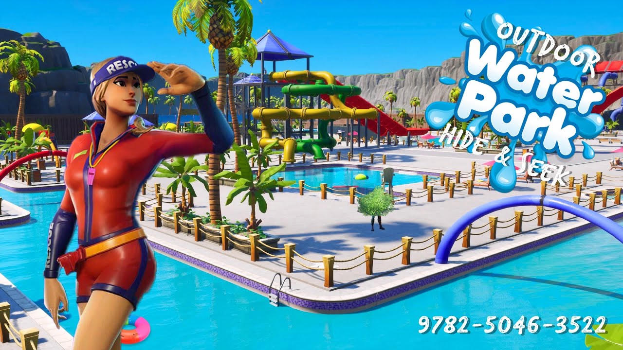 Outdoor Waterpark Hide Seek Fortnite Creative Map Code Dropnite