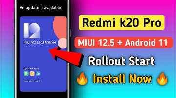 Redmi k20 pro MIUI 12.5.1.0 new india stable update || Android 11 || Rollout start 🤩🤩 ||