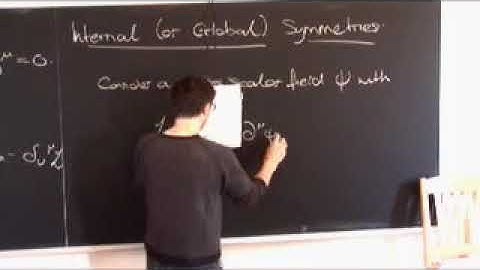 Quantum Field Theory I: University of Cambridge | Lecture 2: The energy-momentum tensor