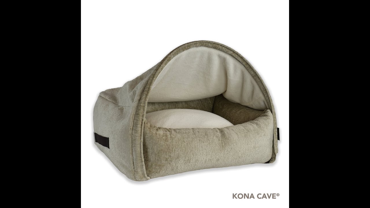 KONA CAVE® - How to attach the removable Canopy Cover with the Locking Zipper.  English