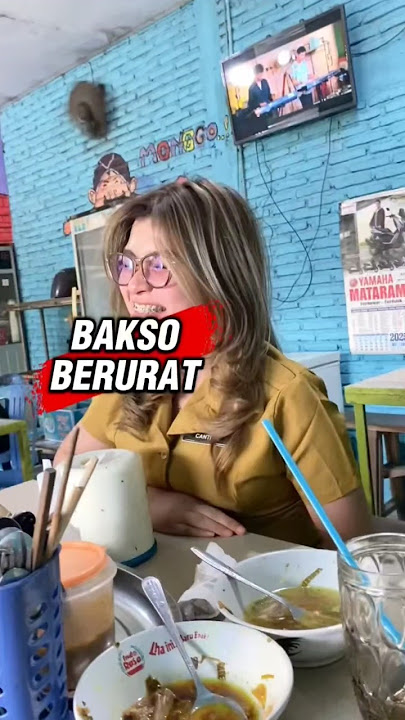 bu lurah cantik makan bakso berurat #gemoy #lucu #komedi #hiburan
