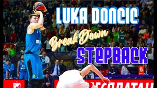 LUKA DONCIC unstoppable 3-point STEP BACK - Signature Move Breakdown