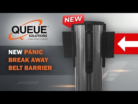 Panic Break Away Belt Barrier - New Product at Queue Solutions