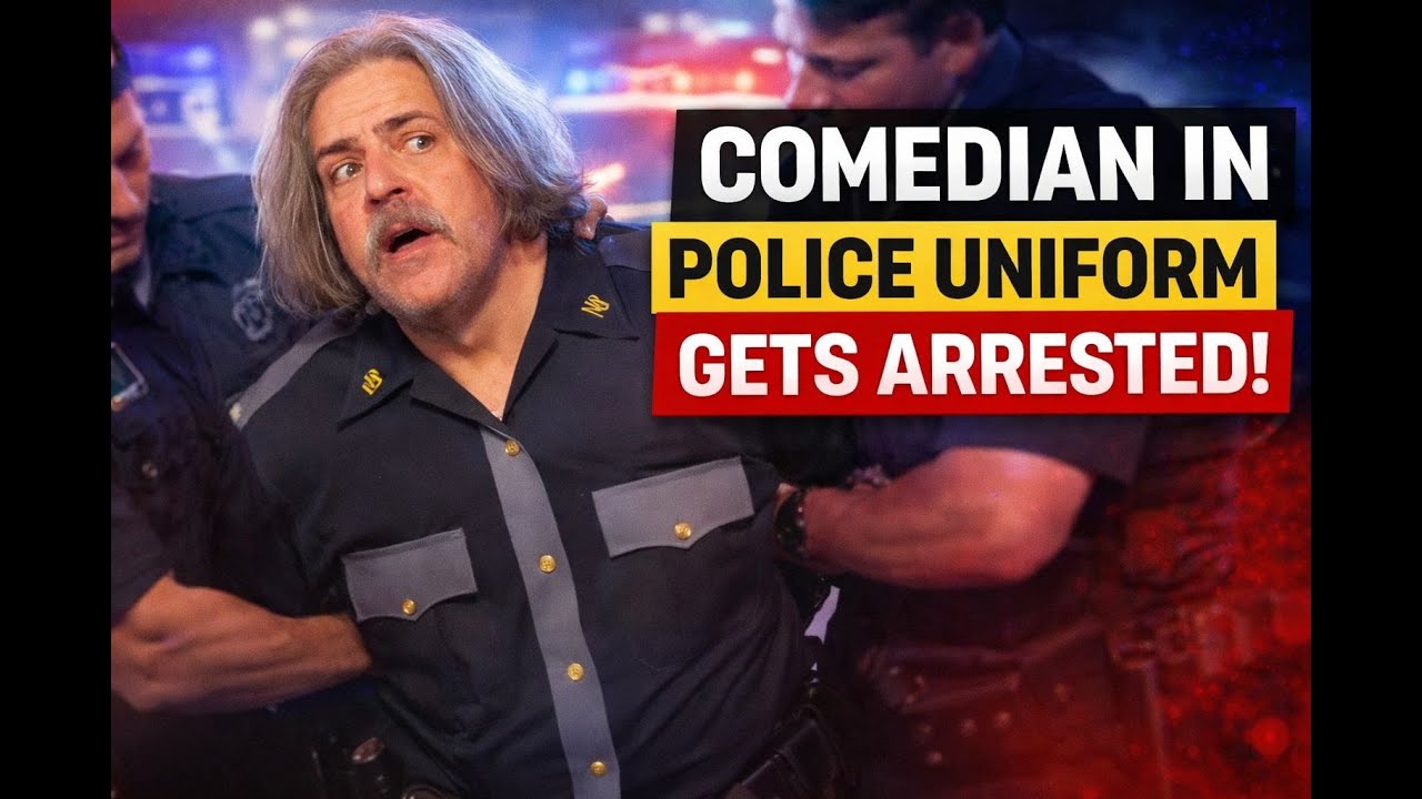 Comedian gets arrested for wearing police uniform on youtube video