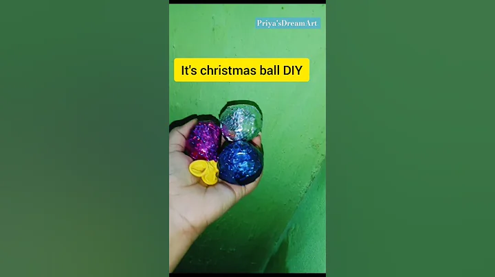 DIYChristmasBall #craft #diy #youtubeshorts #christmas #balloon #ball #ytshorts #shortsfeed #shorts