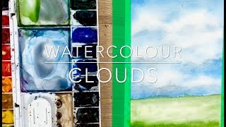 Easy Watercolour Clouds