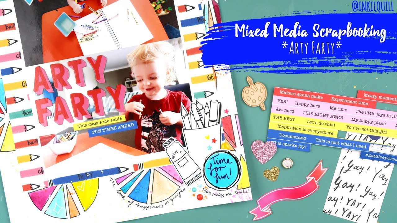 MIXED MEDIA SCRAPBOOK PROCESS ~ 