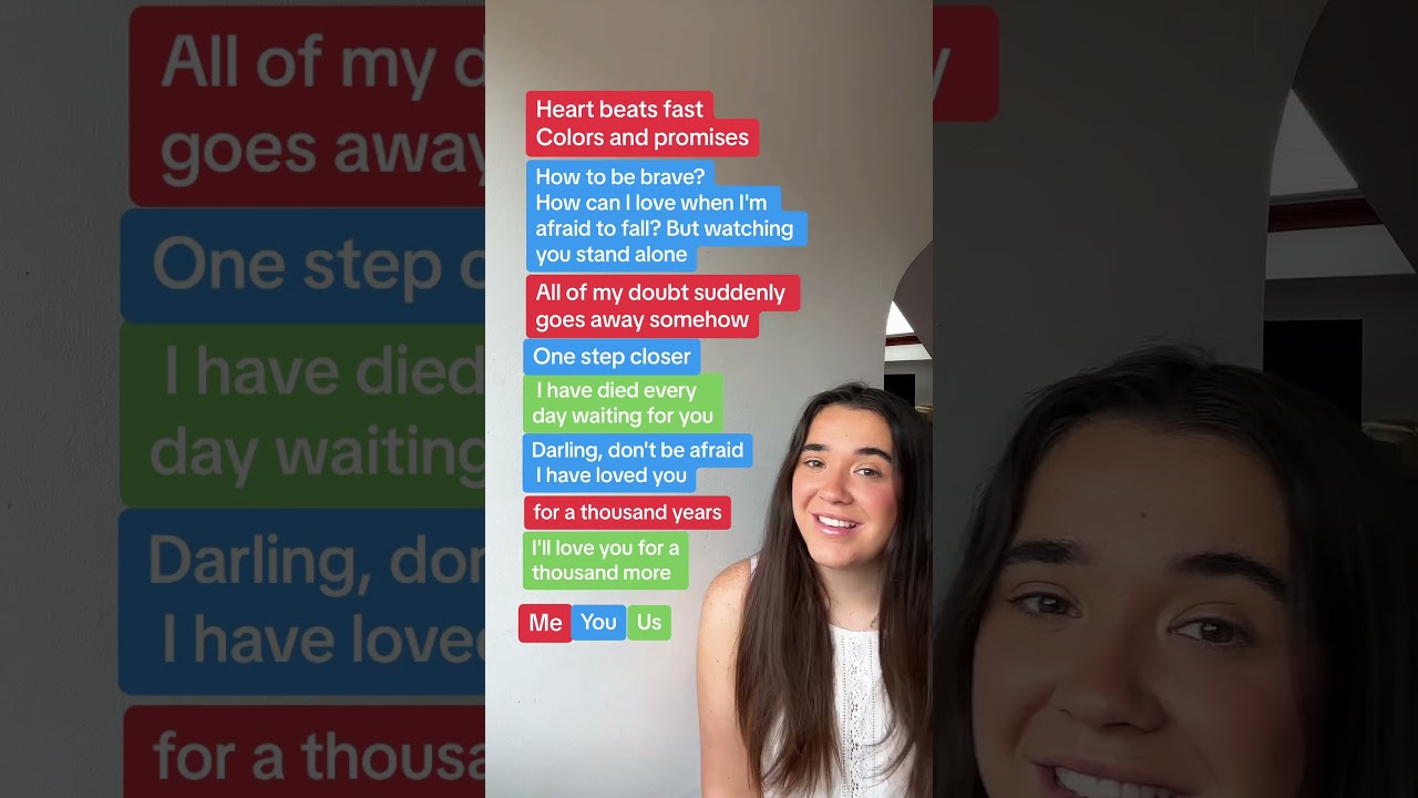 Mira Sing this? A thousand Years Christina Perri Singing Duet #shorts en YouTube Mira Sing this? A thousand Years Christina Perri Singing Duet #shorts en YouTube