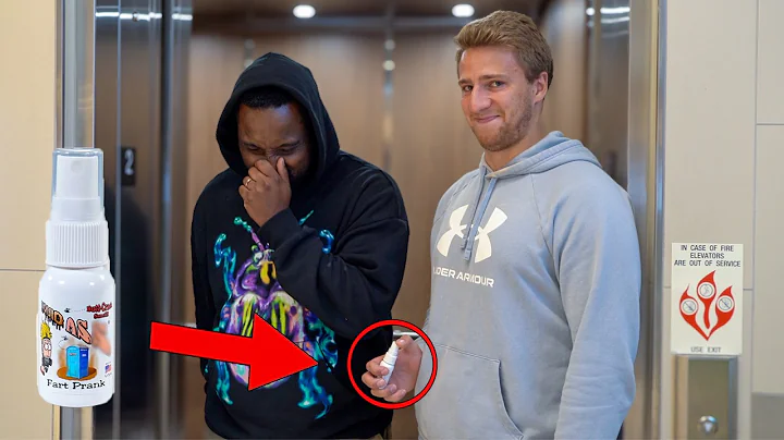Fart Spray Elevator Prank!