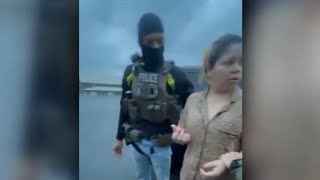 Cell phone video shows moment ICE officers detained metro Atlanta woman