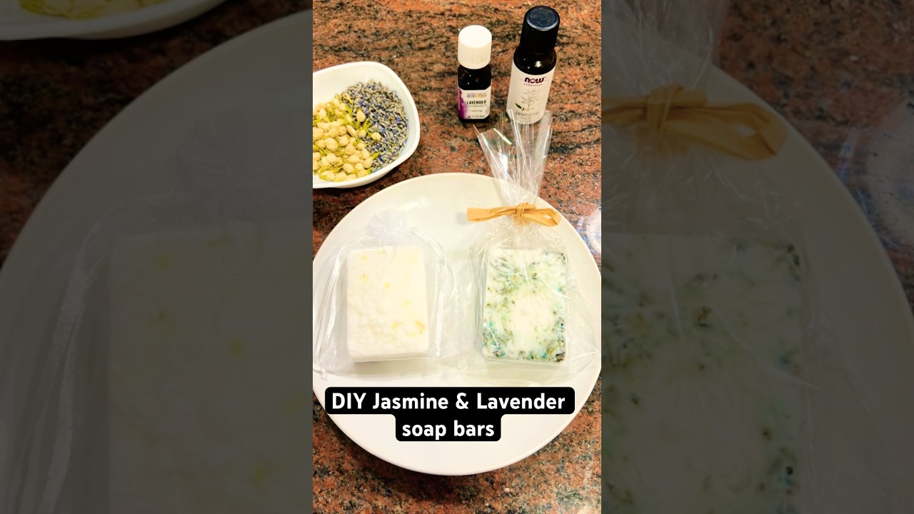 DIY Jasmine & Lavender Soap Bars | Handmade Natural Soap 