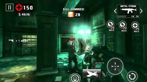 Dead trigger 2 Area 51 & metal storm level 58 gameplay iOS on hard 0.6.0 TDU 55+
