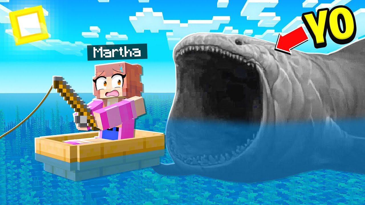 Trolleé a Mi Amiga con un Monstruo Marino GIGANTE en Minecraft!