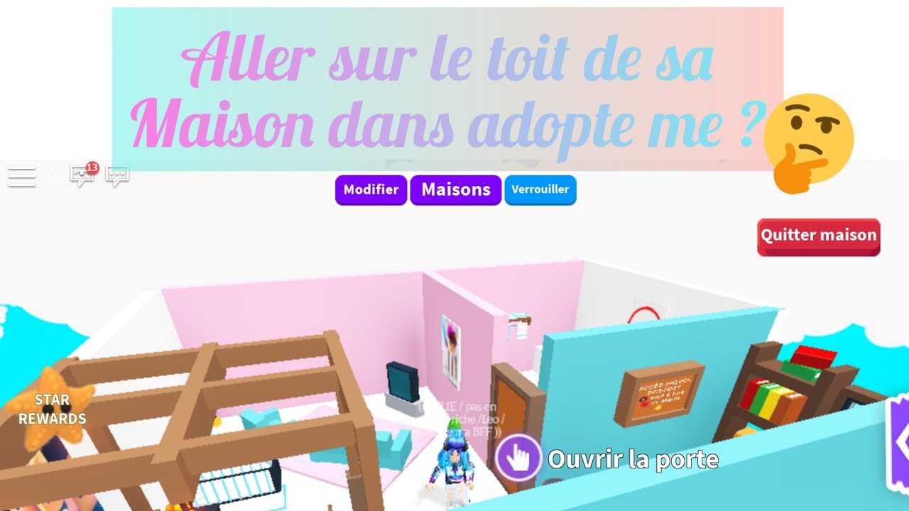 Tuto n°1: aller sur le toit de sa maison dans adopte me ! | ROBLOX