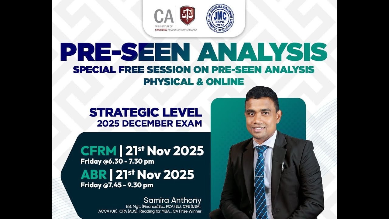 CA Pre-Seen Analysis 2025 December Exam