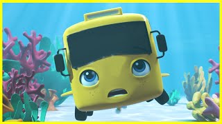 Buster In The Ocean | Go Buster | Baby Cartoons | Kids Videos | ABCs and 123s