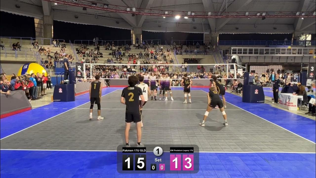 Pakmen Gold 17U, ON vs KW Preds Legacy 17U, ON Volleyball Canada