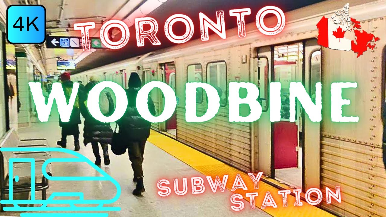 🚇 TORONTO, CANADA 🇨🇦 – WOODBINE SUBWAY STATION – LINE 2 – 4K WALK